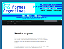 Tablet Screenshot of formasarg.com